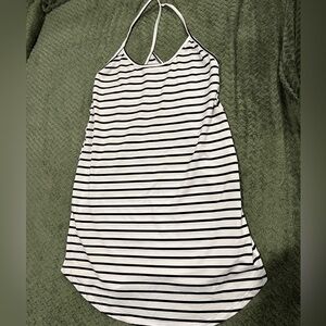 SHEIN | ☀️BEACH COVER UP | white with thin black stripes. Small